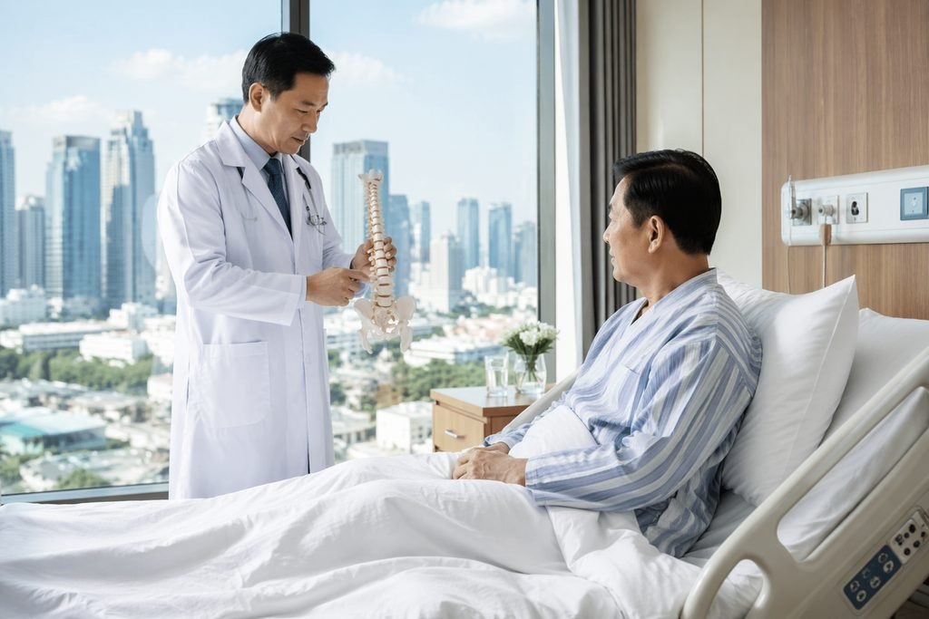 Editorial illustration: Lumbar Fusion in China: What to Do When Records Are Missing
