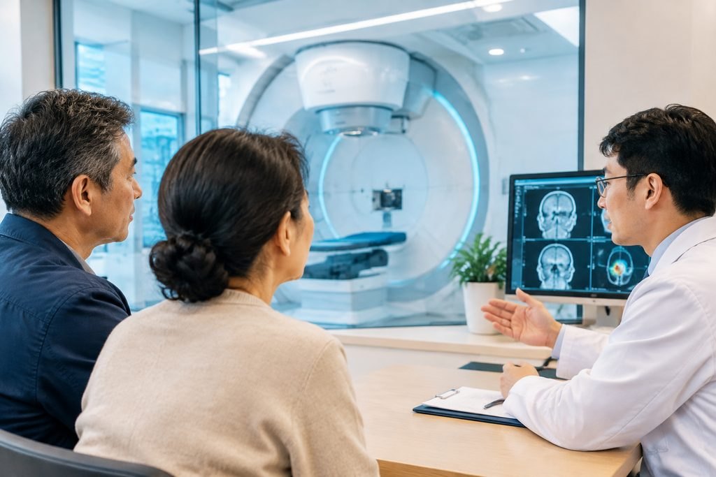 AI illustration: proton therapy in China - medical illustration
