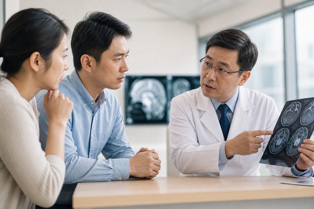 Editorial illustration: Recurrent Brain Tumor Care in China: Clarifying the Goal of Treatment