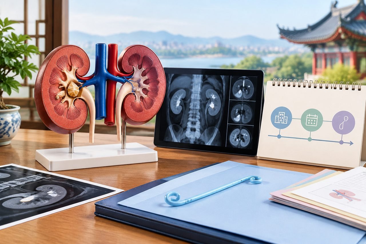 Editorial illustration: Kidney Stones Care in China: Questions About Long-Term Follow-Up
