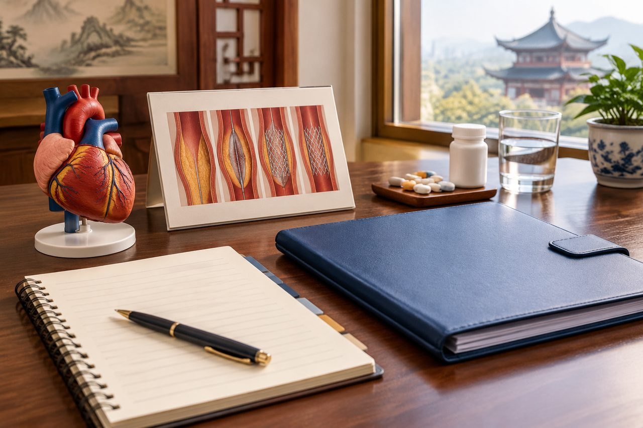 Editorial illustration: Coronary Angiography / PCI in China: Consent Questions Before Agreeing to Care