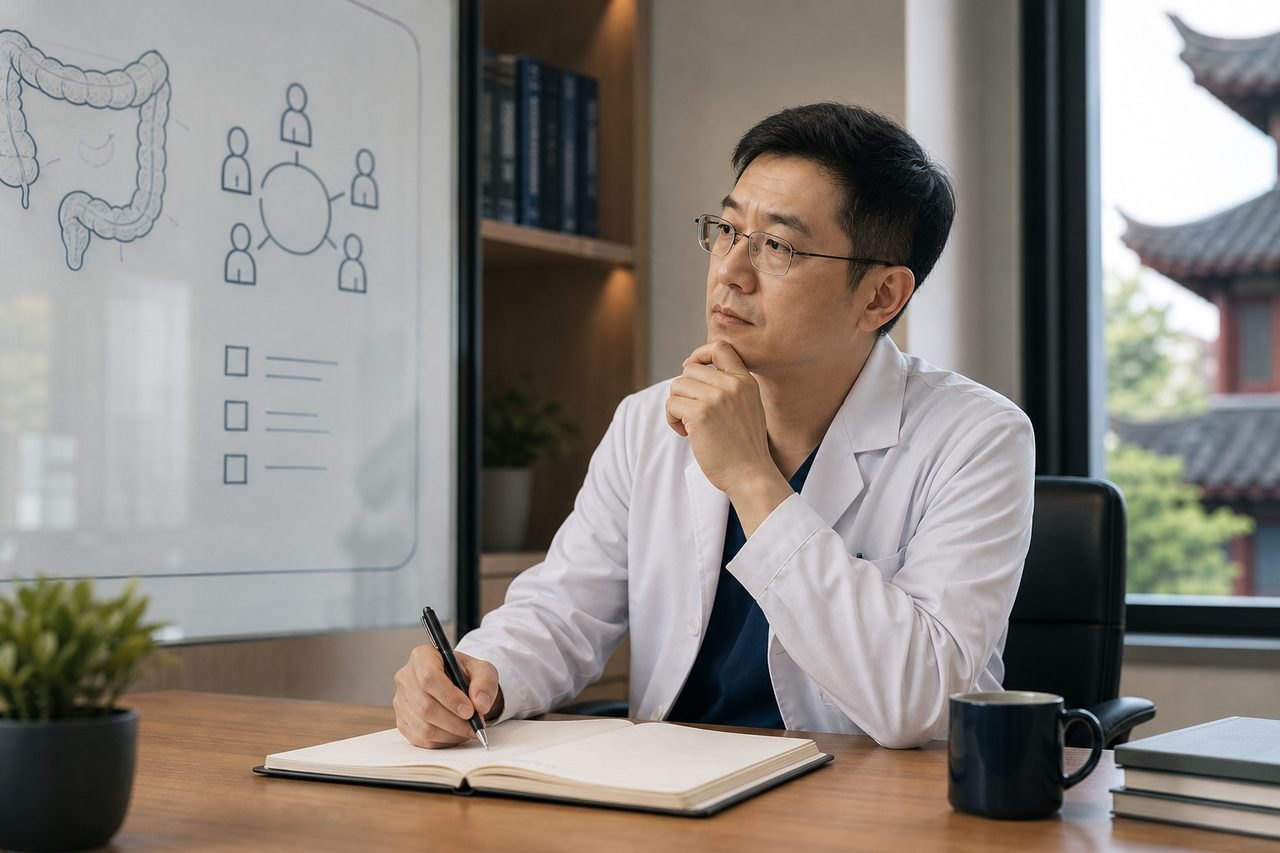 Editorial illustration: Colorectal Cancer in China: What an MDT Discussion Needs to Answer