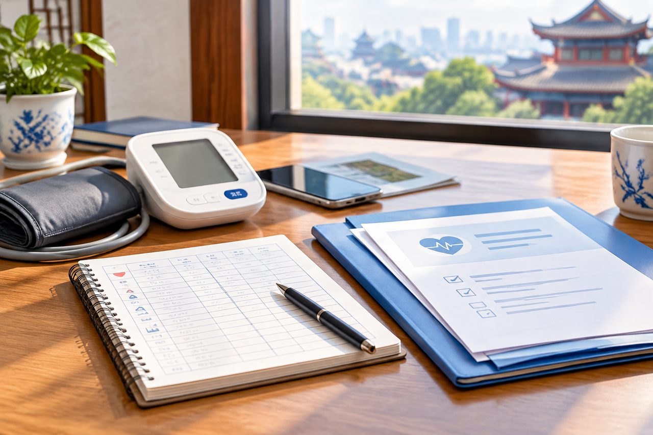 Editorial illustration: Blood Pressure Assessment in China: Avoiding Unnecessary Repeat Tests