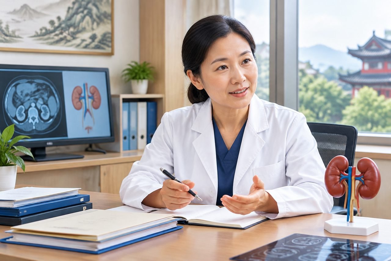 Editorial illustration: Kidney Removal Surgery in China: Preparing for the First In-Person Discussion