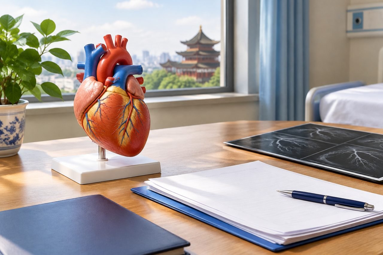 Editorial illustration: Coronary Bypass Surgery in China: When the Proposed Plan Changes
