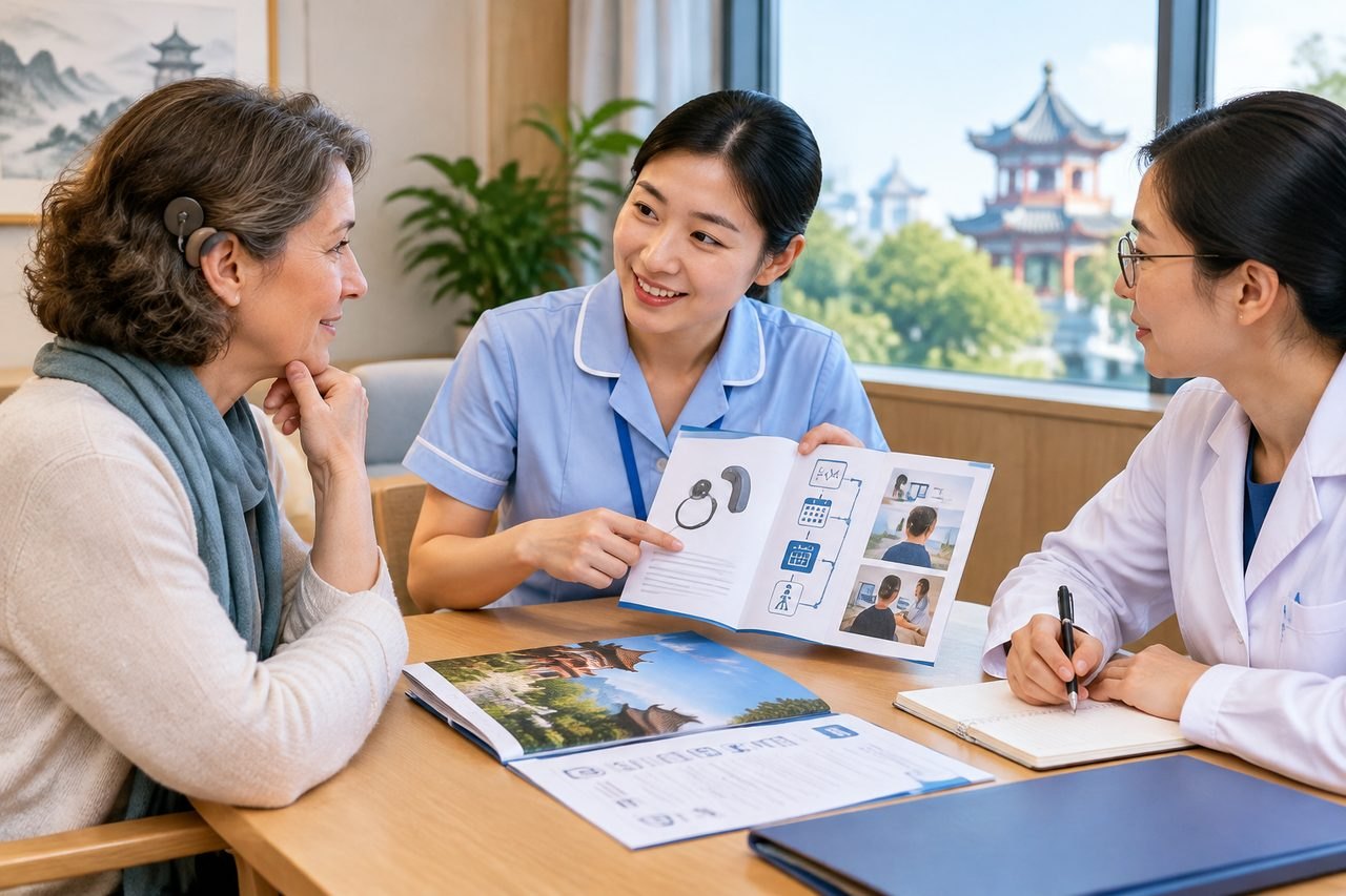 Editorial illustration: Cochlear Implants in China: Discussing Programming Visits