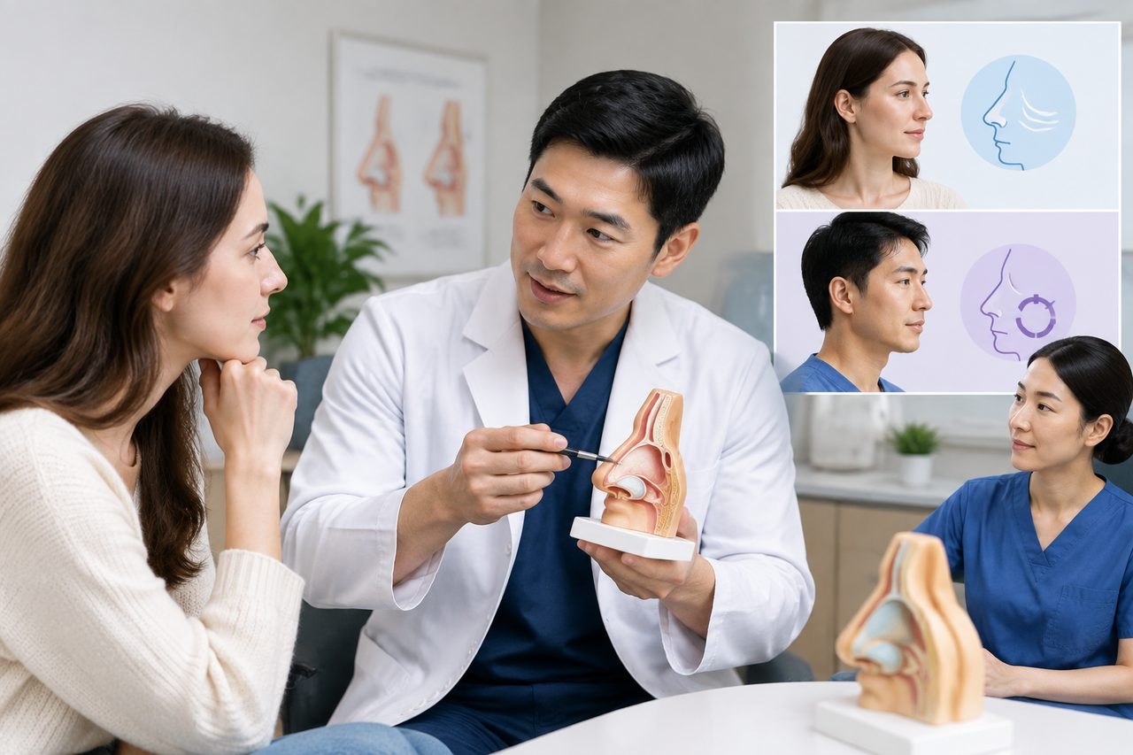 AI illustration: Choosing a Rhinoplasty Surgeon in China: Questions About Expectations