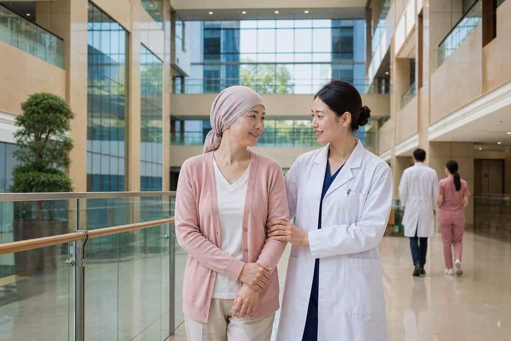 Editorial illustration: Breast Cancer in China: Reviewing Biopsy and Receptor Reports