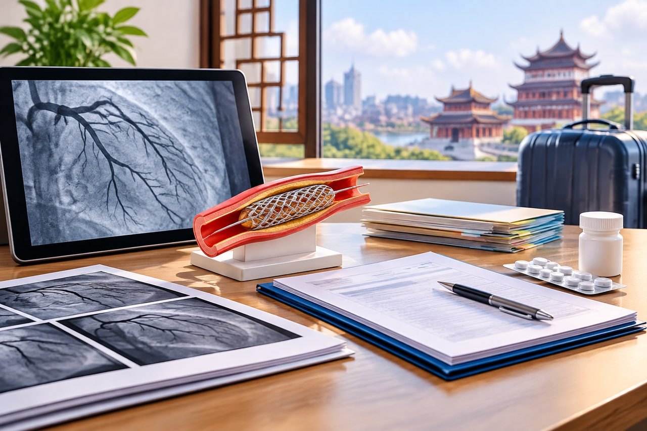 AI illustration: After a Coronary Stent in China: Records Your Home Cardiologist Needs