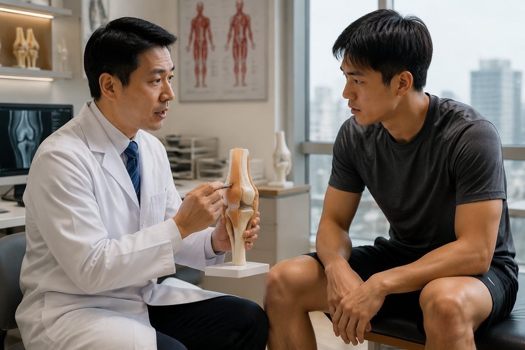 Editorial illustration: ACL Reconstruction in China: Preparing for the First In-Person Discussion