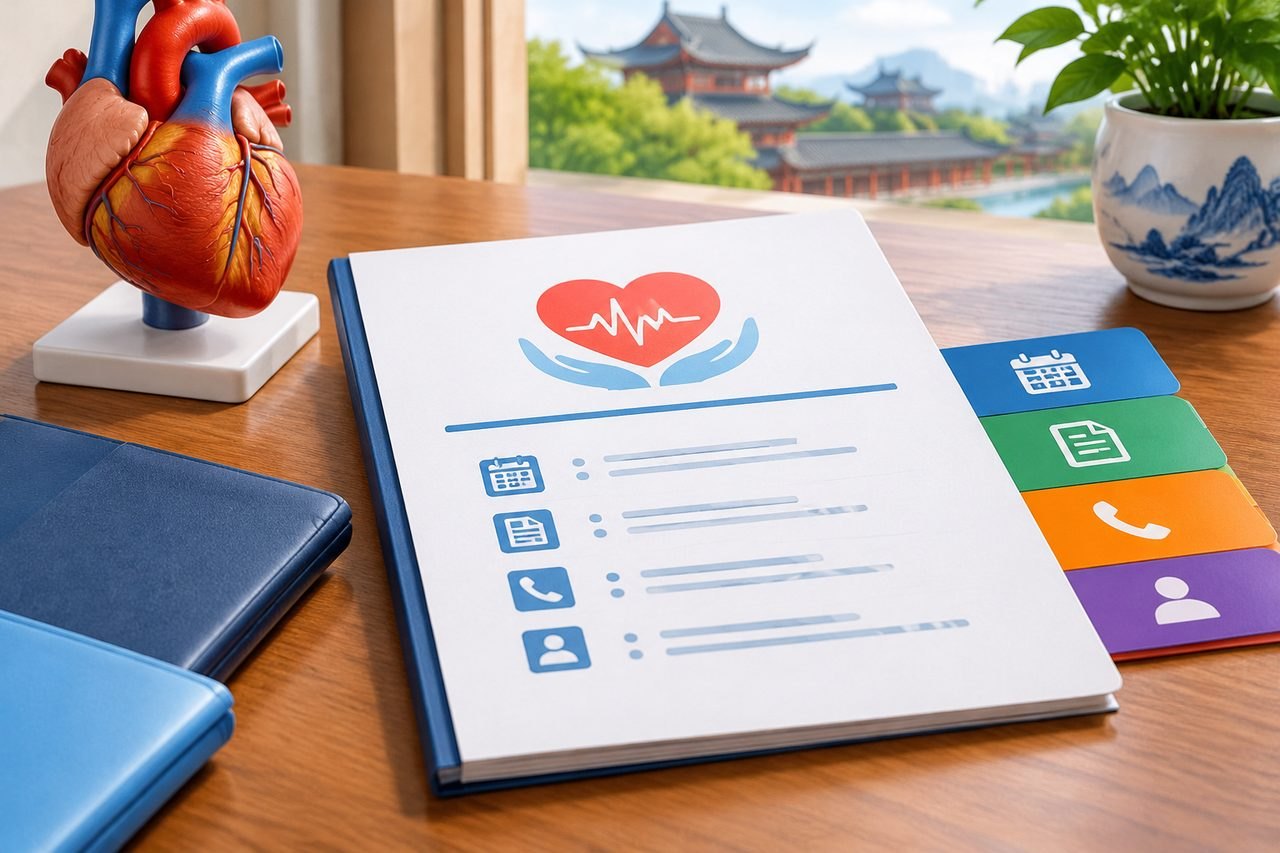 Editorial illustration: Coronary Bypass Surgery in China: Obtaining a Written Follow-Up Plan