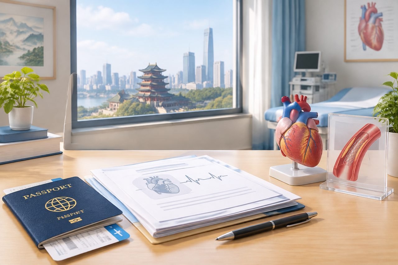 AI illustration: Planning Elective Coronary Treatment in China When You Live Abroad