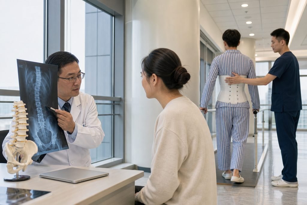 Editorial illustration: Adult Scoliosis in China: Discussing Correction Goals