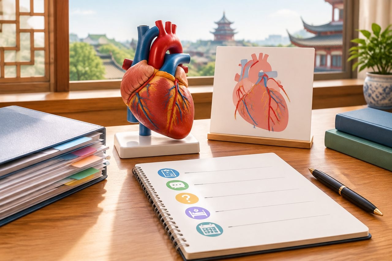 Editorial illustration: Coronary Bypass Surgery in China: Preparing for the First In-Person Discussion
