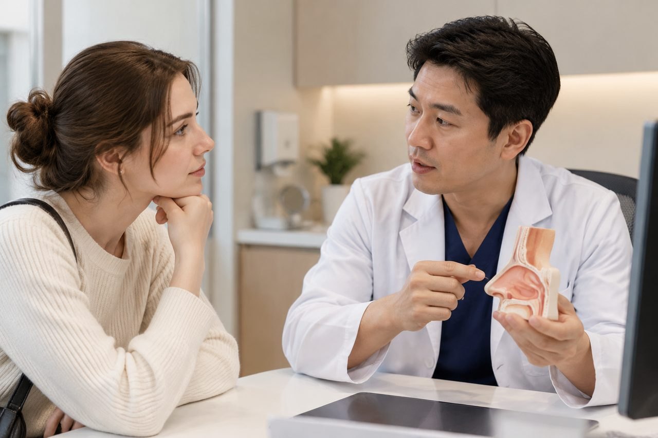 AI illustration: Rhinoplasty Costs in China: What If Breathing Surgery Is Also Proposed?
