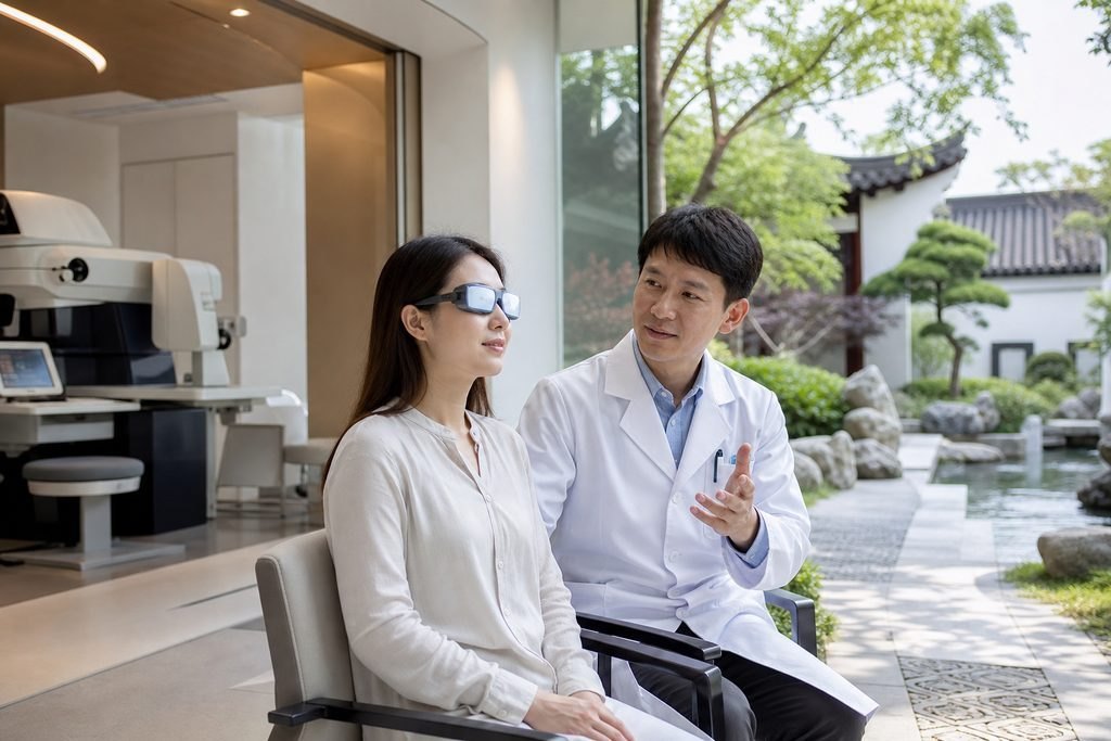 Editorial illustration: Laser Vision Correction in China: Understanding Corneal Tests
