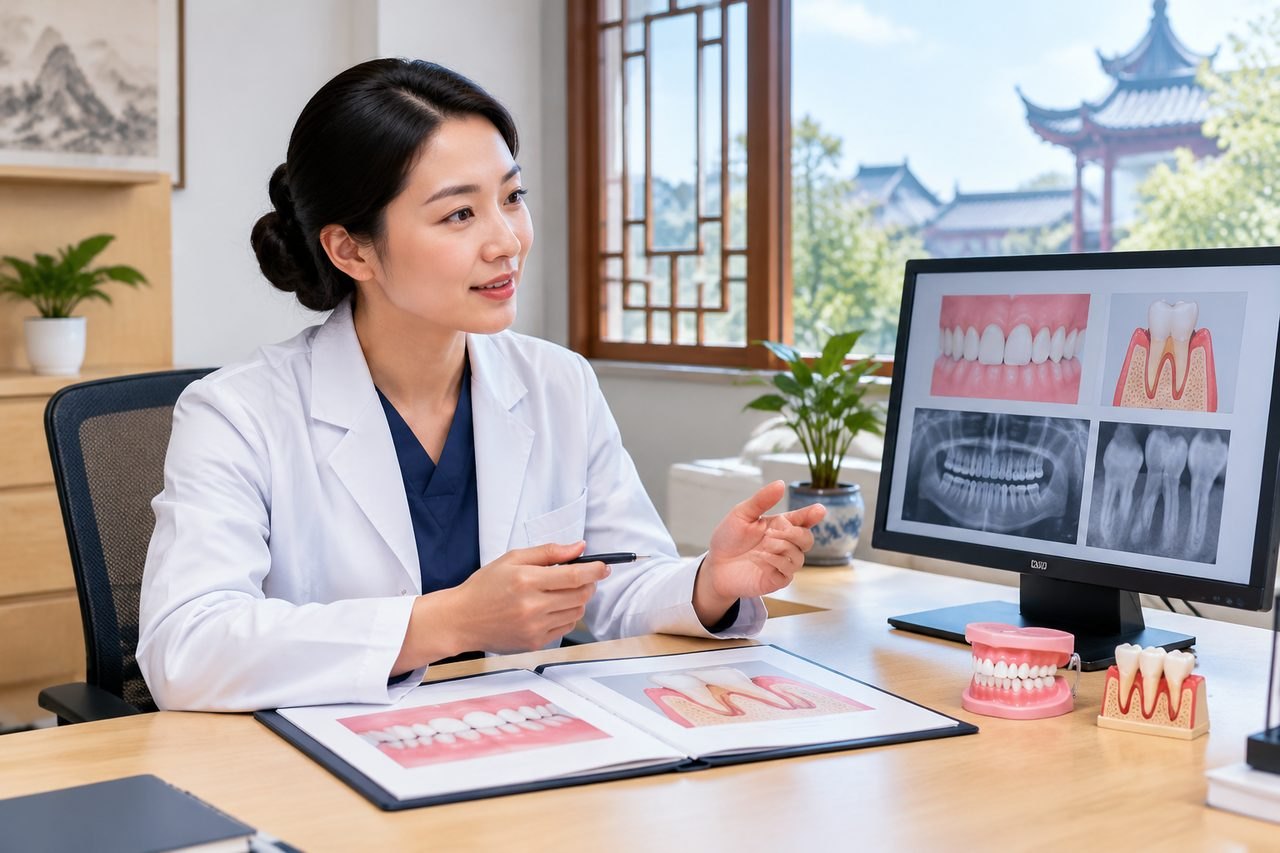 AI illustration: Deep Cleaning or Gum Surgery in China: Questions for the Periodontist