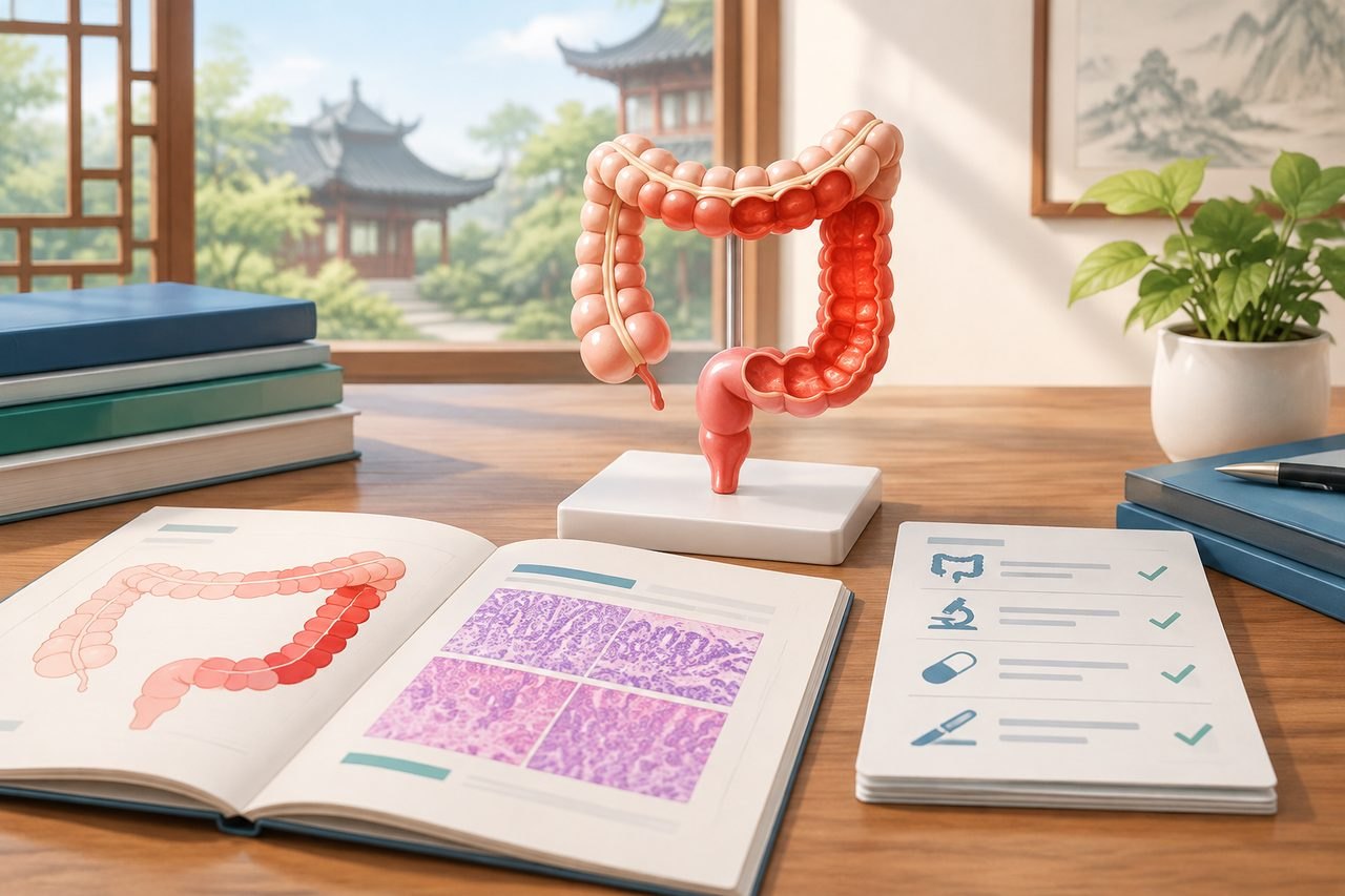 Editorial illustration: Ulcerative Colitis in China: Reviewing Disease Extent and Pathology