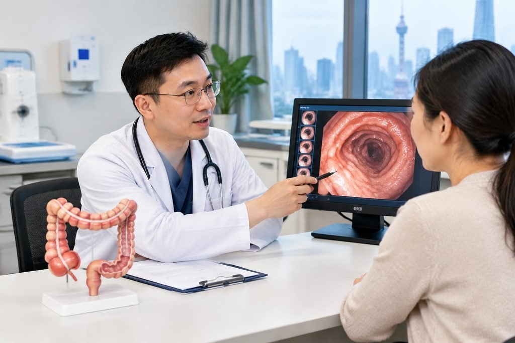 Editorial illustration: Colonoscopy in China: Confirming the Department and Appointment
