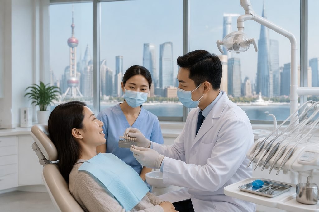AI illustration: Dental Crowns in China: What Can a Dentist Assess Before I Travel?
