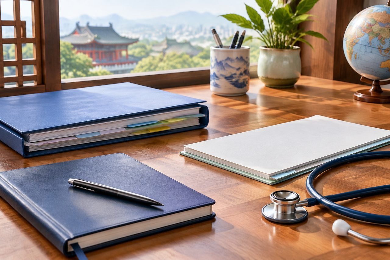 Editorial illustration: Post-Treatment Health Reviews in China: Planning Home-team Coordination