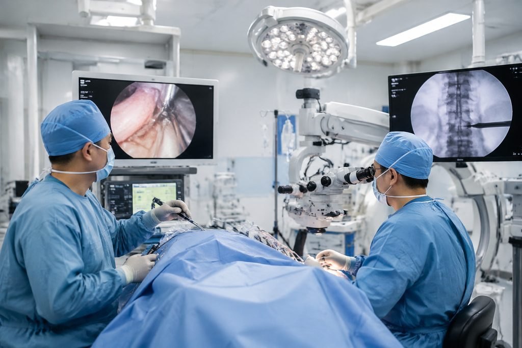 Editorial illustration: Minimally Invasive Spine Surgery in China: Preparing for the First In-Person Discussion
