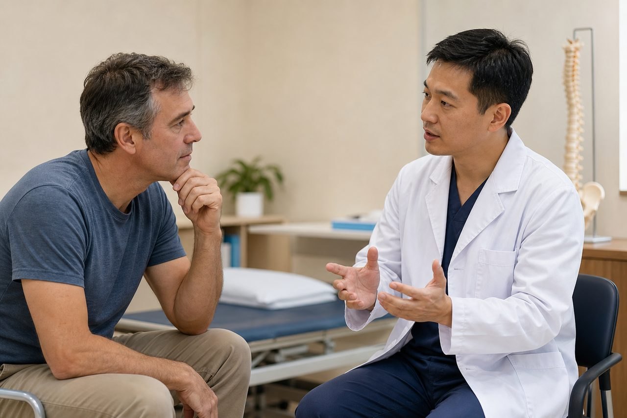 AI illustration: After Lumbar Decompression in China: Preparing the Handover Home