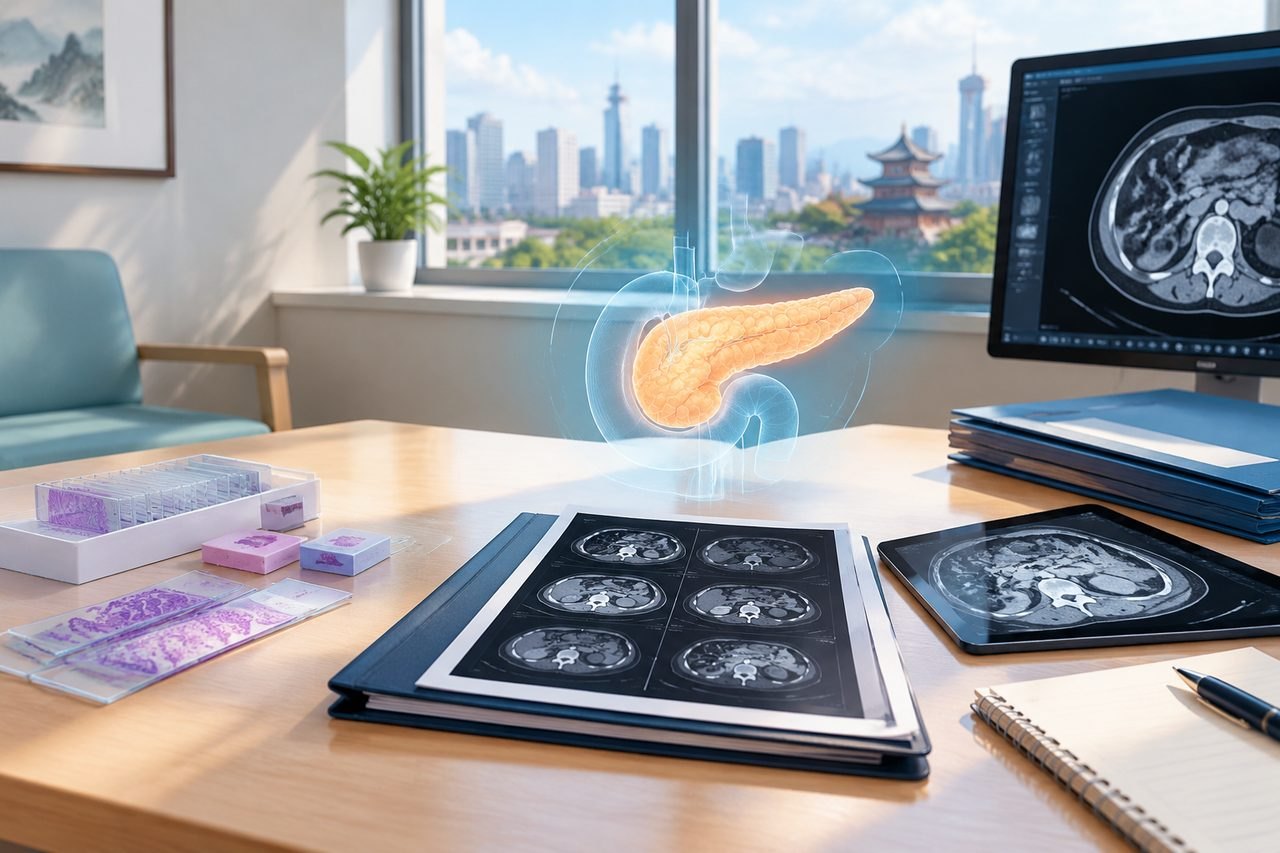 Editorial illustration: Pancreatic Cancer in China: Reviewing Pathology and Pancreas Imaging