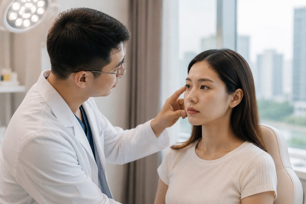Editorial illustration: Eyelid Surgery in China: Obtaining a Written Follow-Up Plan