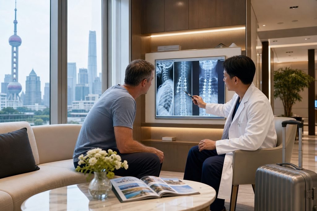 Editorial illustration: Cervical Myelopathy Care in China: Cost Questions Beyond the First Visit