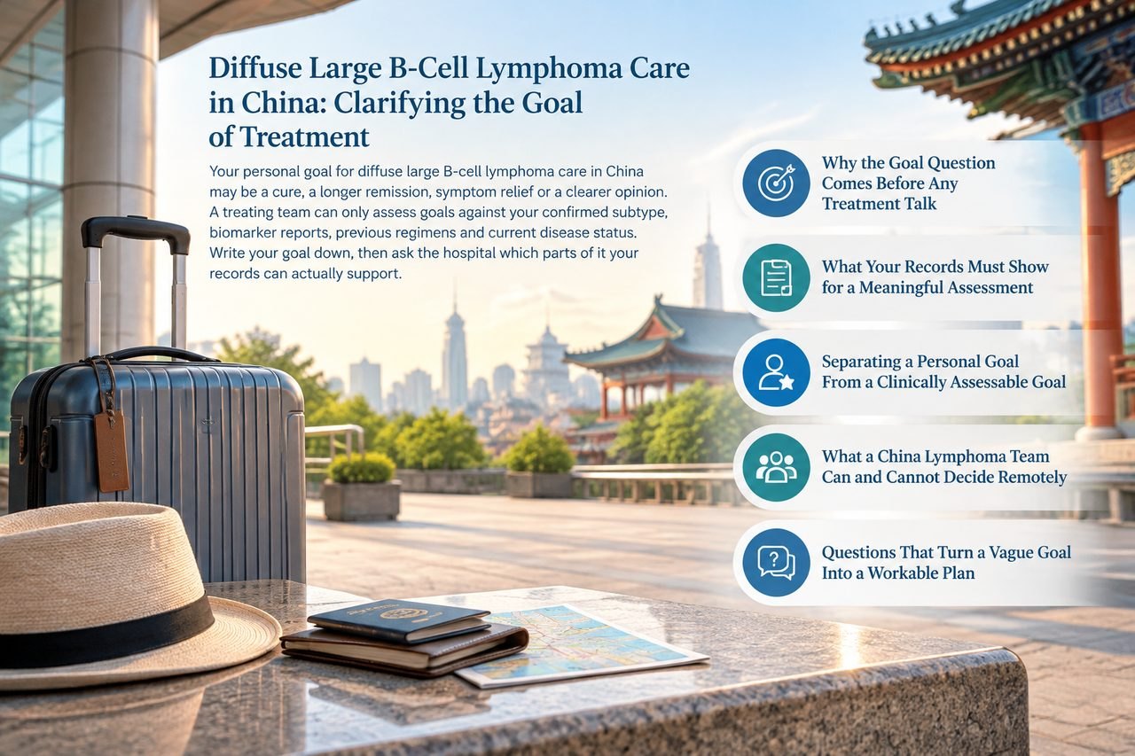 Editorial illustration: Diffuse Large B-Cell Lymphoma Care in China: Clarifying the Goal of Treatment