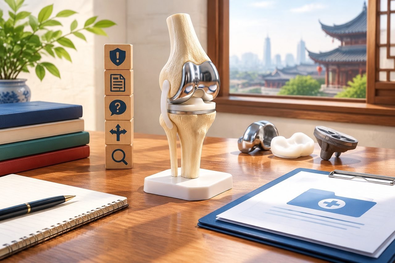 Editorial illustration: Total Knee Replacement in China: When the Proposed Plan Changes