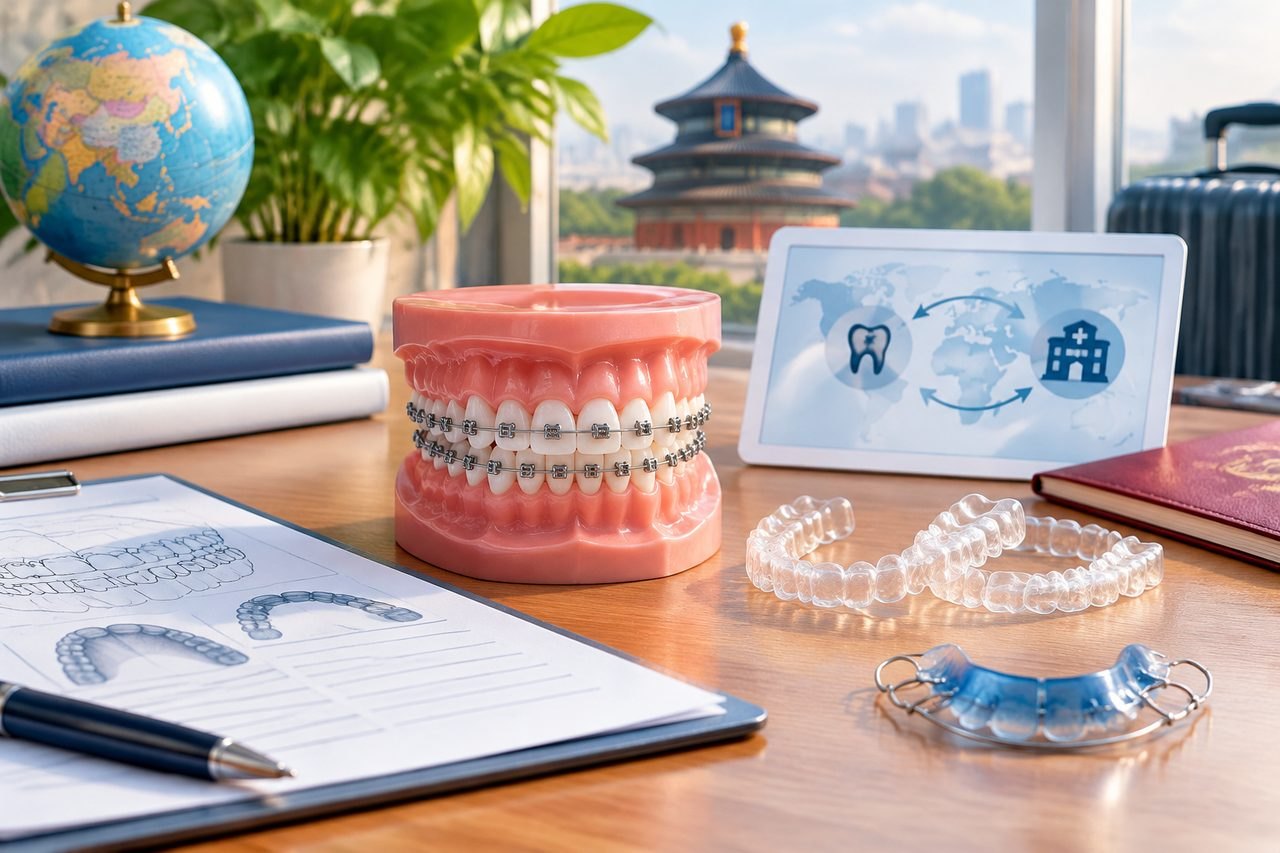 Editorial illustration: Orthodontic Treatment in China: Communicating With Your Home Medical Team