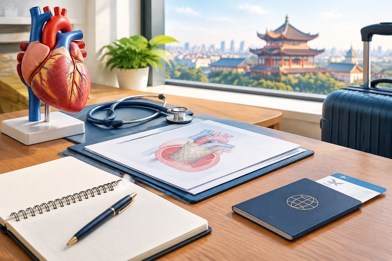 AI illustration: Planning Travel for TAVI in China Before Your Case Is Accepted