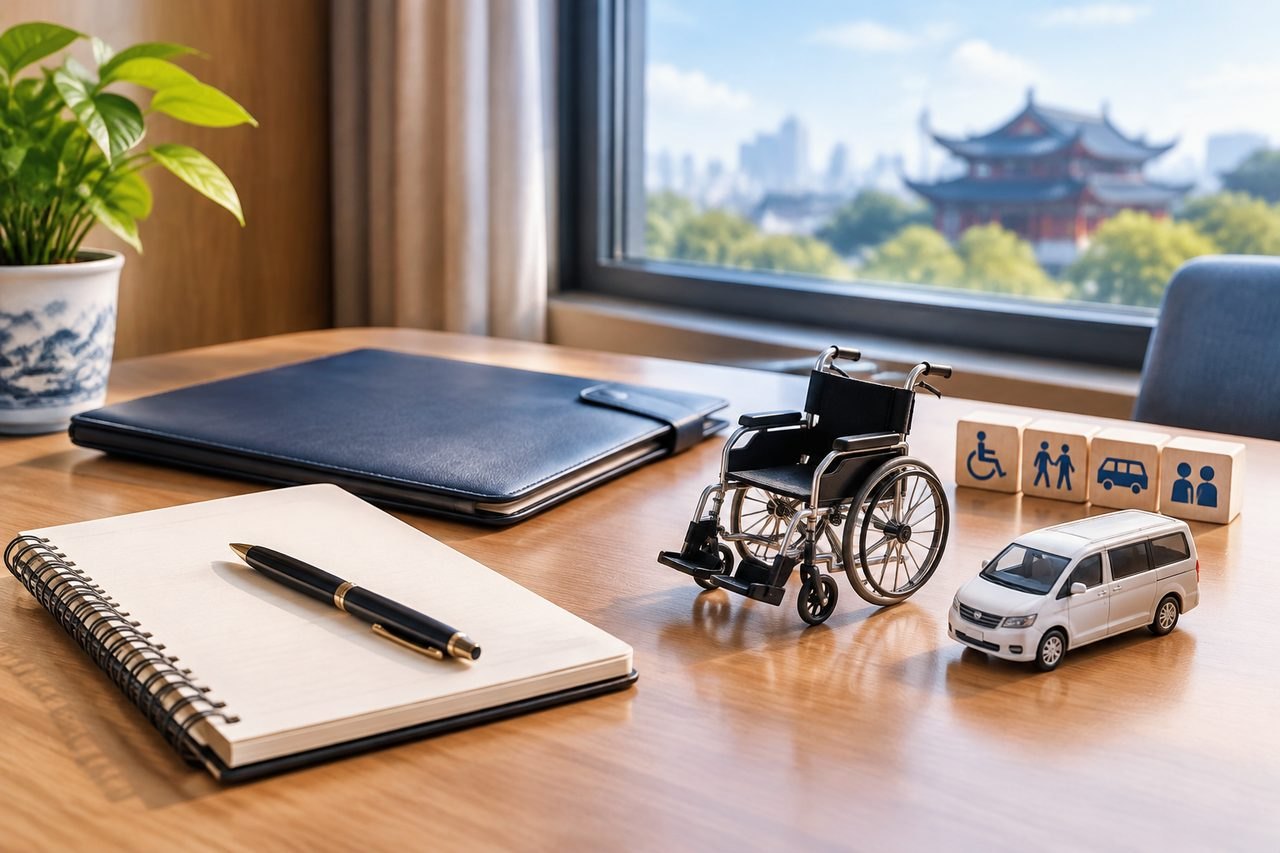 Editorial illustration: Health Checkups for Older Adults in China: Clarifying Mobility Support