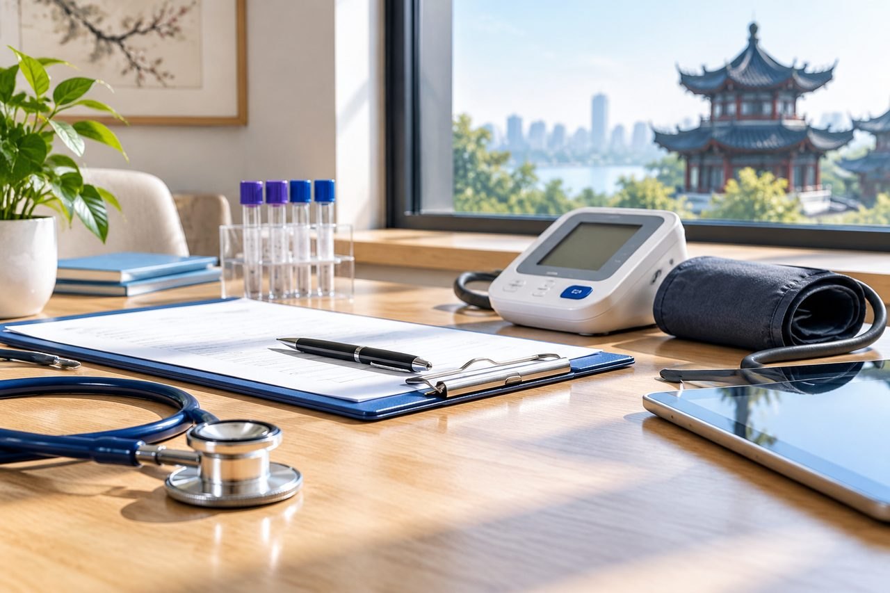 Editorial illustration: General Health Screening in China: Preparing Questions for the Clinician