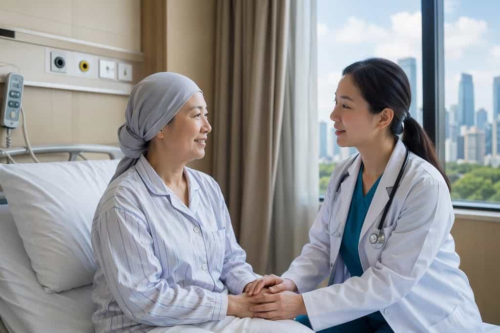 Editorial illustration: Targeted Cancer Therapy in China: Questions About Risks and Alternatives