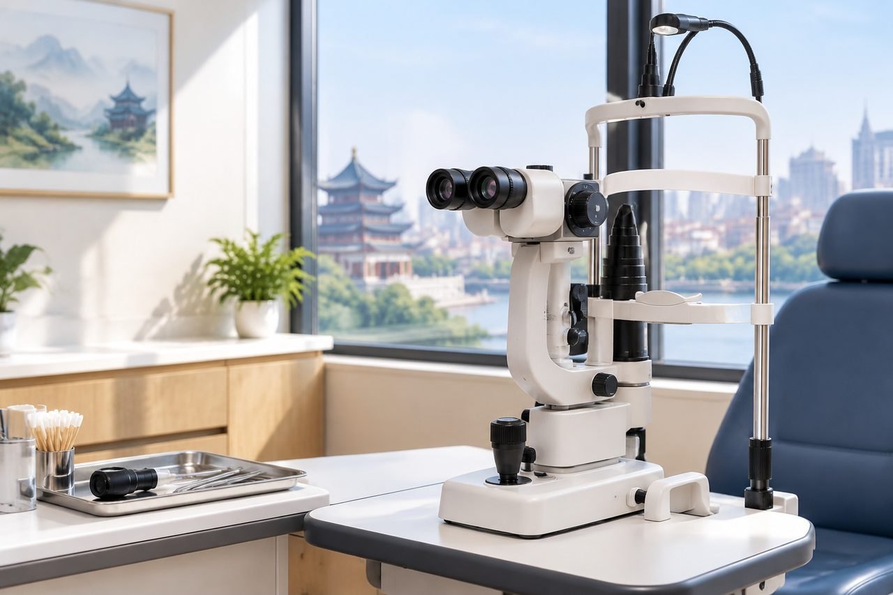 Editorial illustration: Eye Health Checks in China: Clarifying Existing Eye Symptoms