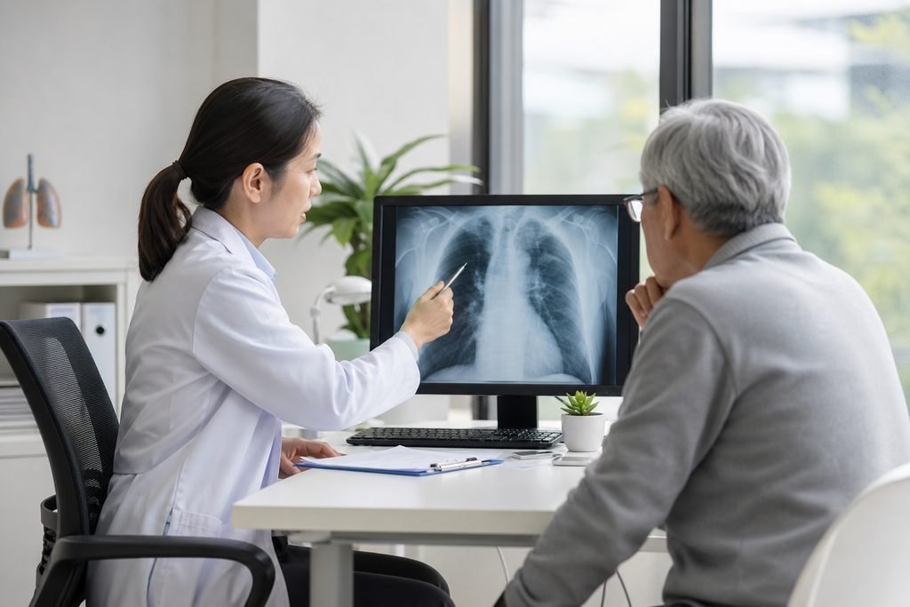 Editorial illustration: Non-Small Cell Lung Cancer in China: Understanding Previous Cancer Therapy