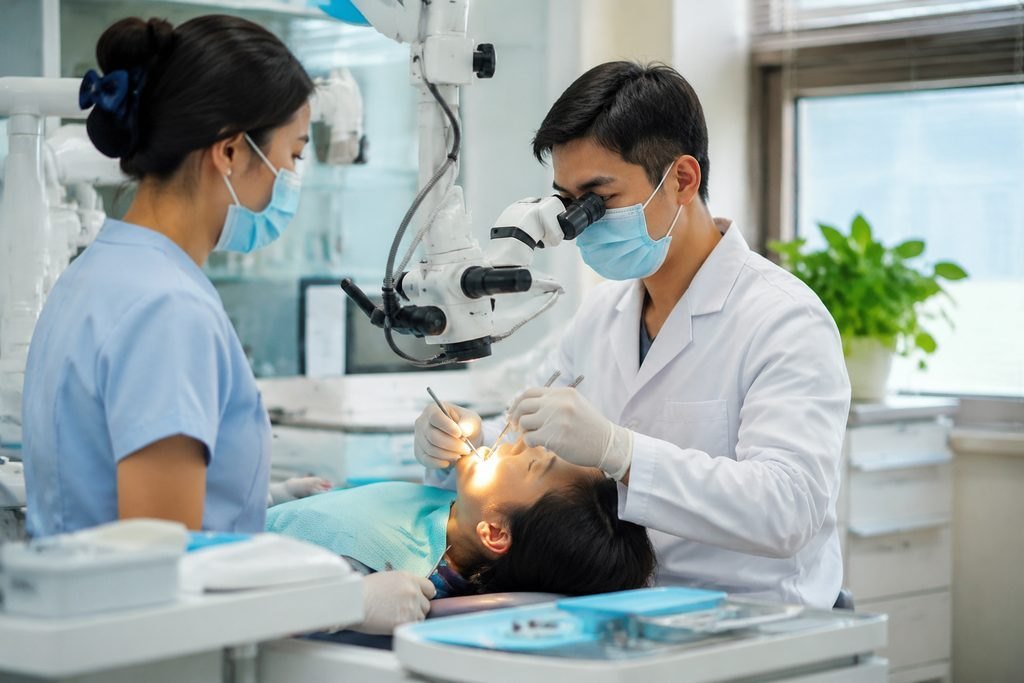 Editorial illustration: Root Canal Treatment in China: Understanding Tooth Assessment