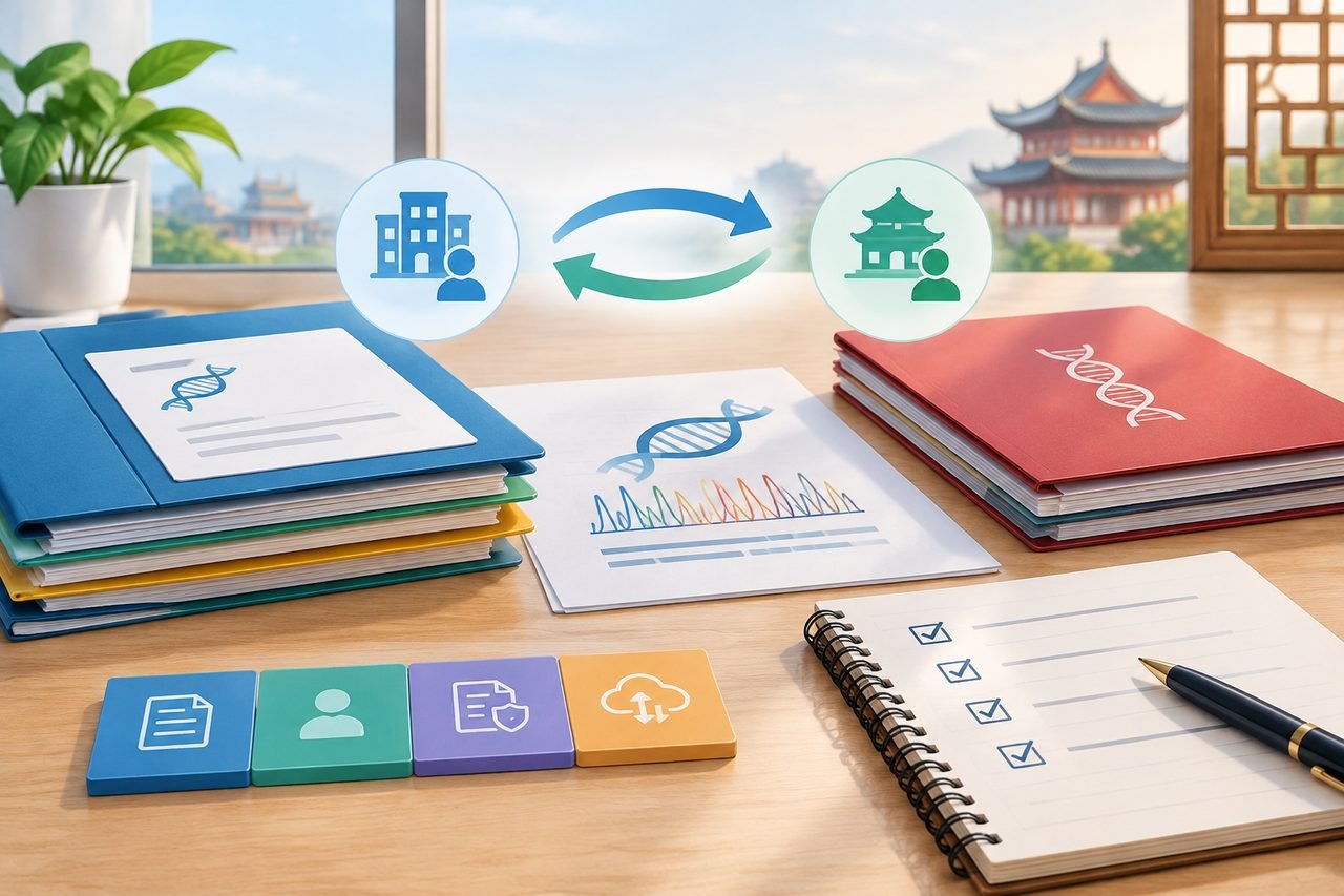 Editorial illustration: Whole Exome Sequencing in China: Communicating With Your Home Medical Team