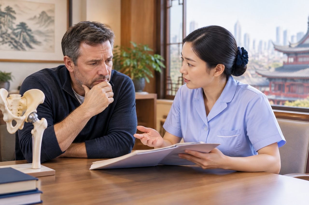 Illustrative image: A medical consultation taking place between a healthcare professional and a patient in a clinic setting.