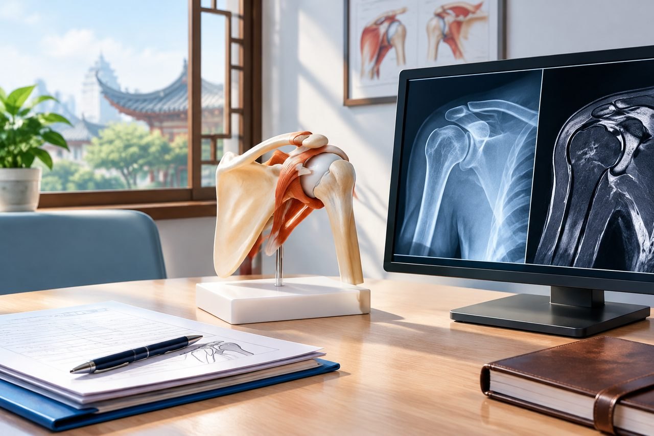 Editorial illustration: Shoulder Arthritis Care in China: Clarifying the Goal of Treatment