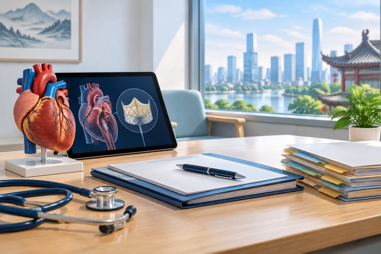 Editorial illustration: TAVR and TAVI in China: How Existing Health Conditions Affect Assessment