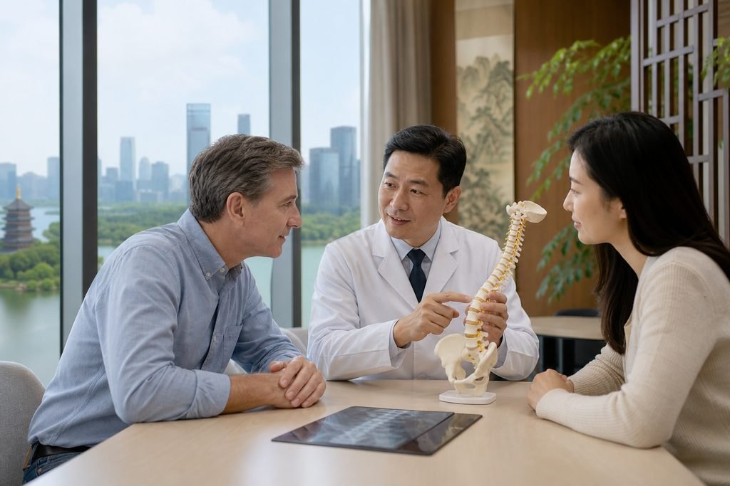 Editorial illustration: Adult Scoliosis in China: Questions About a Changed Recommendation