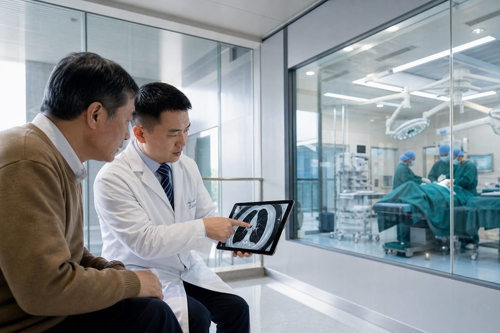 Editorial illustration: VATS Lung Surgery in China: Preparing for the First In-Person Discussion