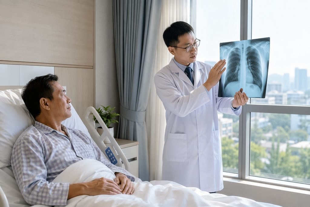 Editorial illustration: Non-Small Cell Lung Cancer in China: Questions About a Changed Recommendation