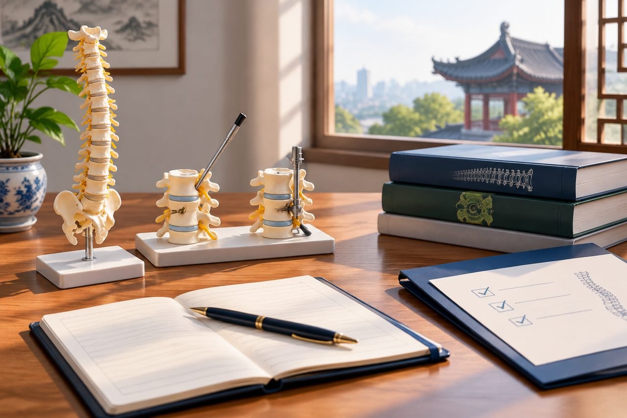 AI illustration: Keyhole Spine Surgery in China: Questions Beyond Incision Size