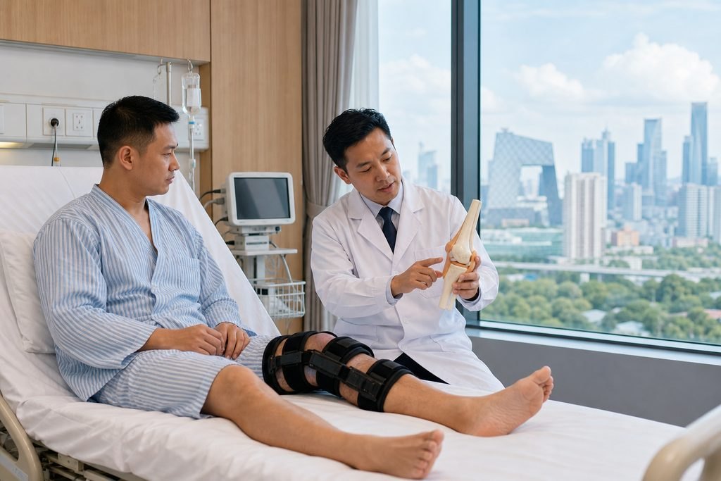 Editorial illustration: Meniscal Tear in China: Questions About a Changed Recommendation