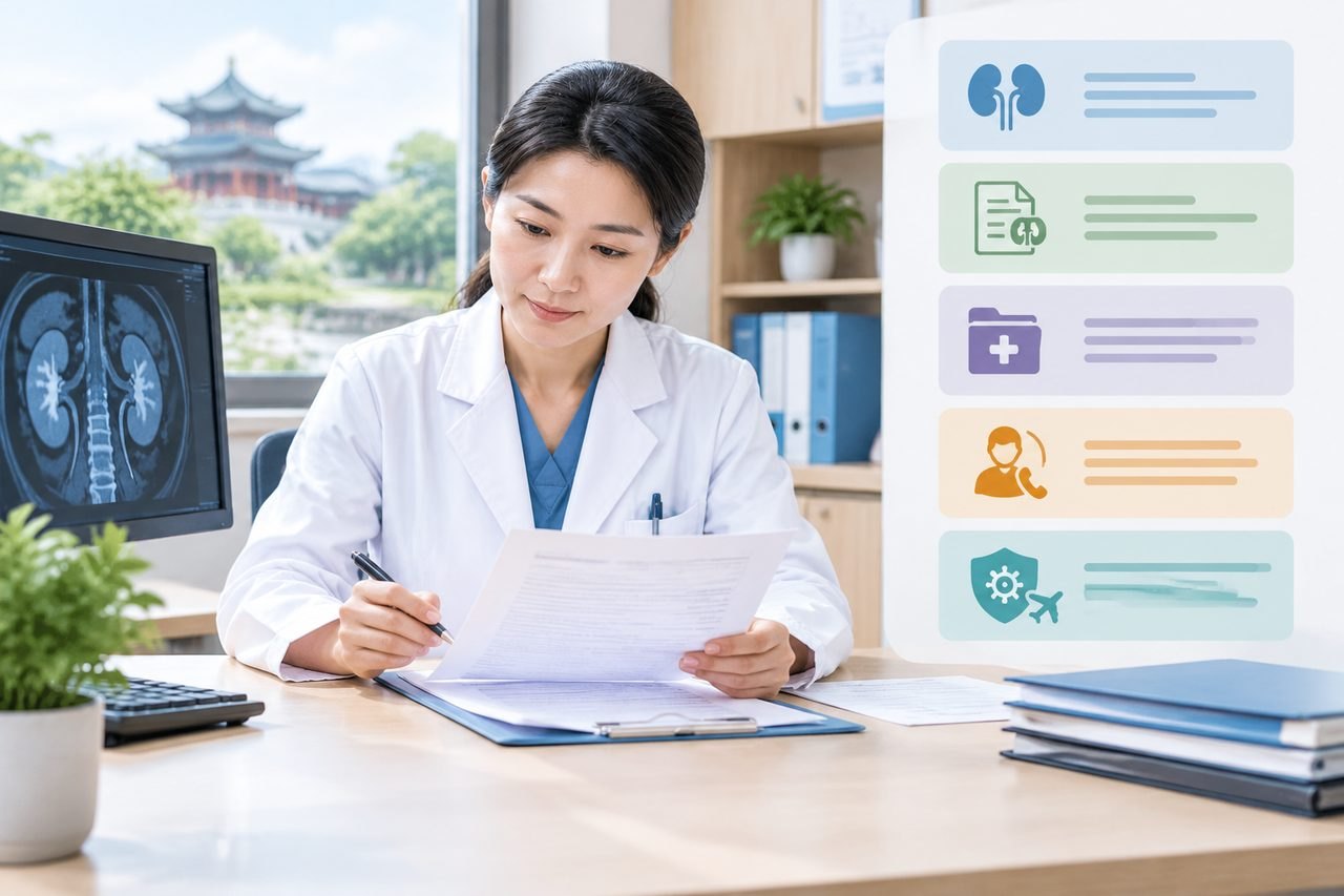 Editorial illustration: PCNL Kidney Stone Surgery in China: Obtaining a Written Follow-Up Plan
